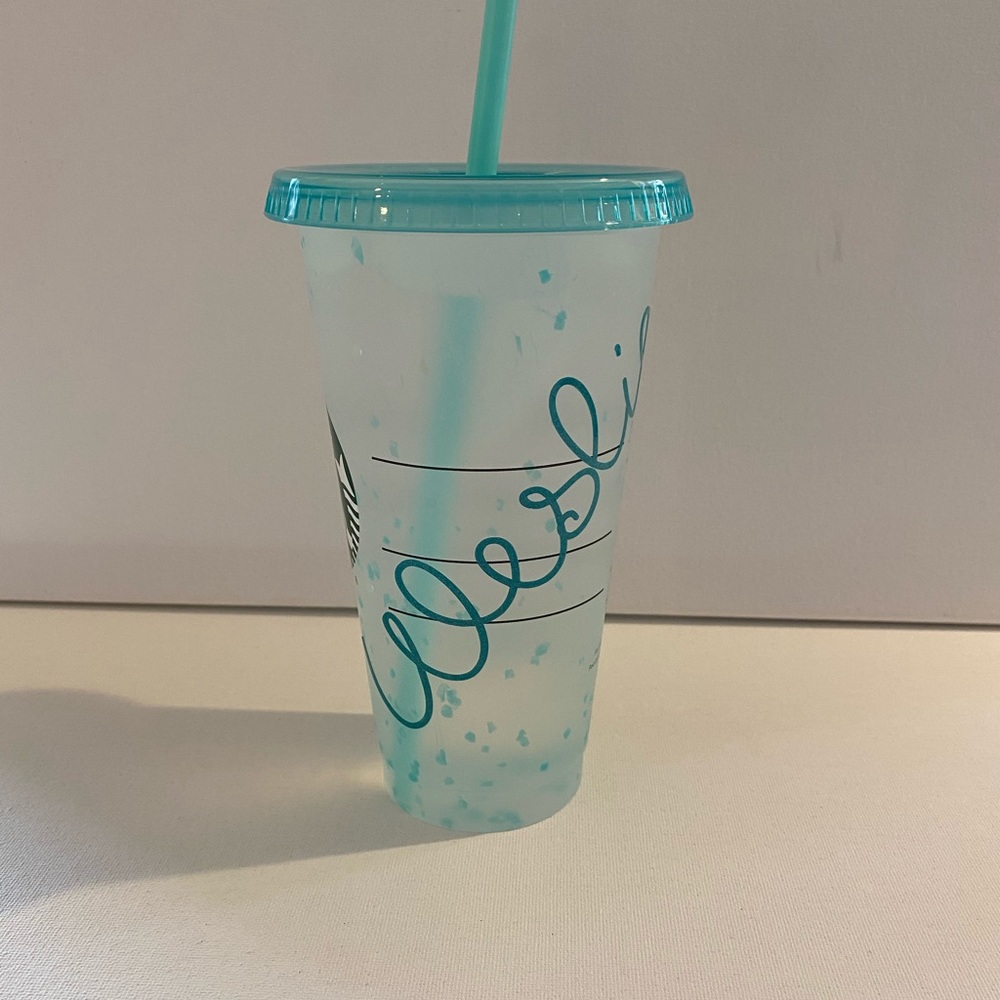Custom Starbucks cold confetti cup